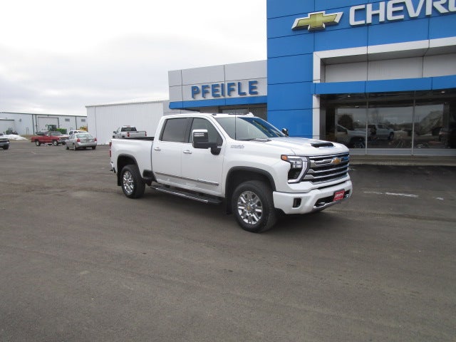 2024 Chevrolet Silverado 3500 HD High Country in Iridescent Pearl Tricoat — front three-quarter view