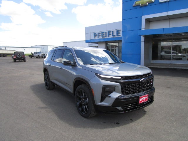 2026 Chevrolet Traverse RS in Sterling Gray Metallic — front three-quarter view