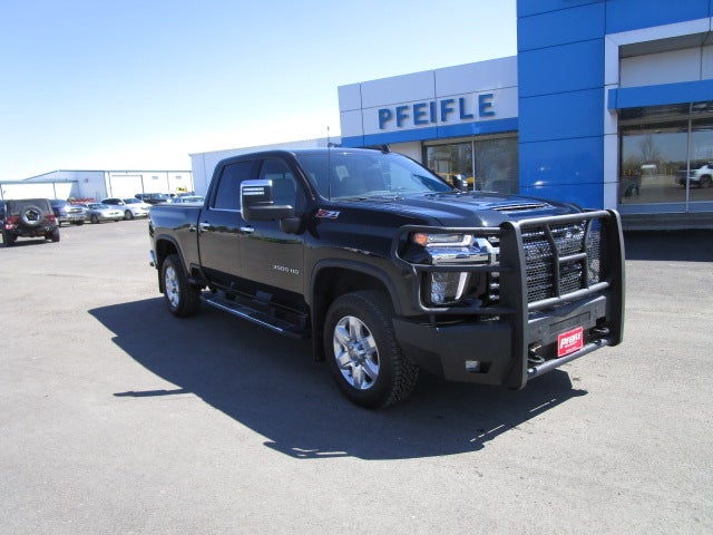 2022 Chevrolet Silverado 3500 HD LTZ in Black — front three-quarter view