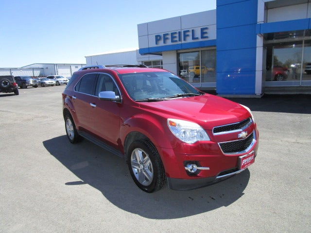 2015 Chevrolet Equinox LTZ in Crystal Red Tintcoat — front three-quarter view