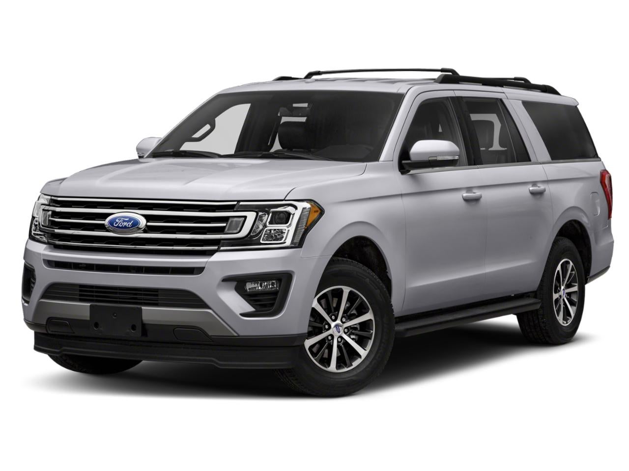 2020 Ford Expedition Max Limited in Iconic Silver Metallic — front three-quarter view